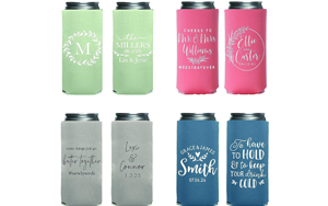 affordable wedding koozies