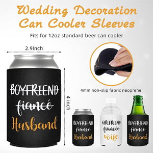 neoprene wedding koozies