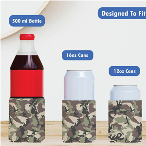 camo neoprene koozies