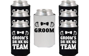 funny wedding koozies