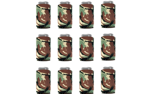 camo beer koozie