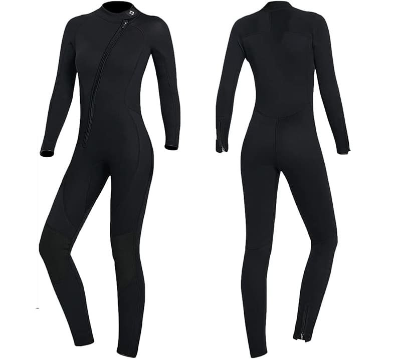 1.How does a wetsuit work to keep you warm in cold water